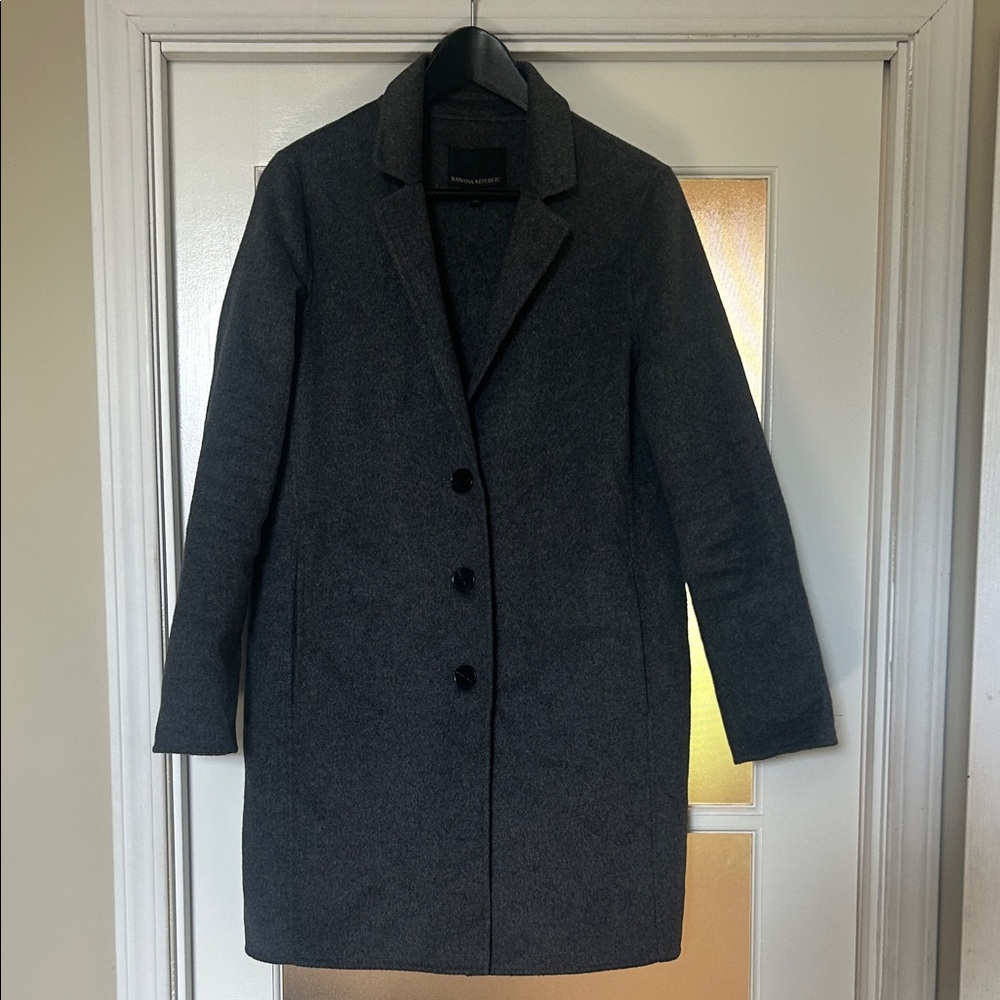 Women's Gray wool Banana Republic Coat